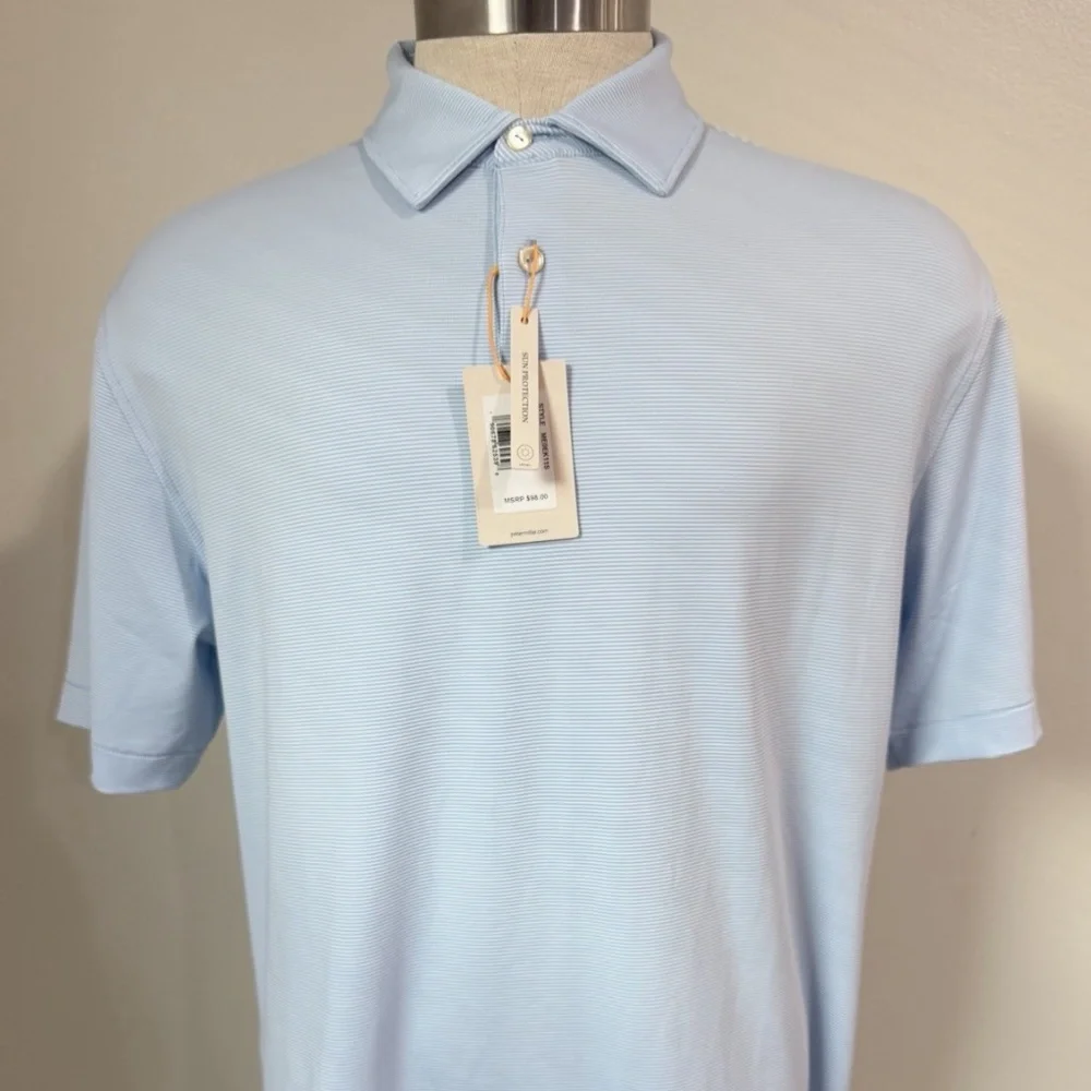 NWT Peter Millar Crown Sport Jubilee Performance Summer Comfort Polo Sz M - Picture 1 of 5